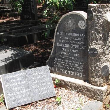 LITSENBORGH Barend Gysbert, van 1928-1987 &amp; Annatjie 1931-1987