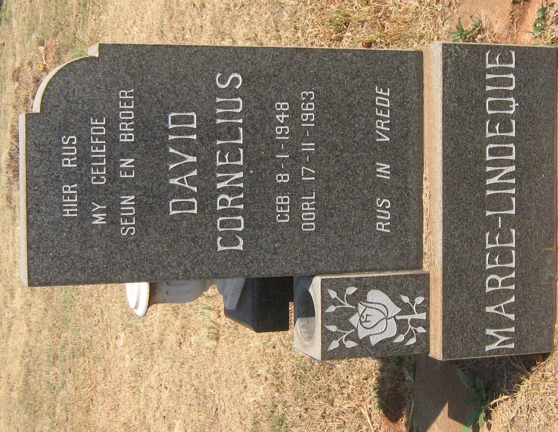 LINDEQUE David Cornelius, MAREE 1948-1963