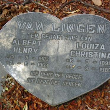 LINGEN Albert Henry, van 1903-1969 &amp; Louiza Christina 1898-1980