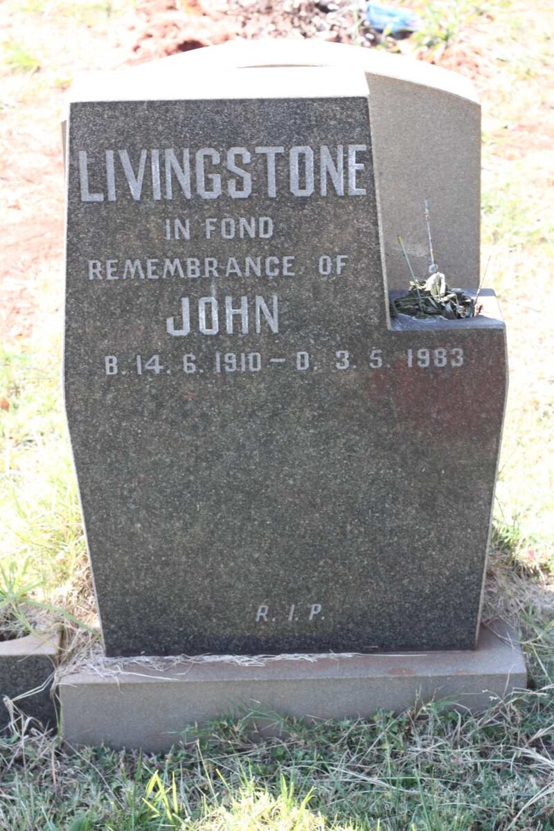 LIVINGSTONE John 1910-1983