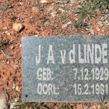 LINDE J.A., v.d. 1929-1981