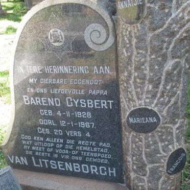 LITSENBORGH Barend Gysbert, van 1928-1967