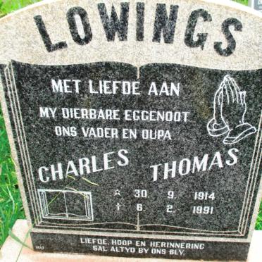 LOWINGS Charles Thomas 1914-1991