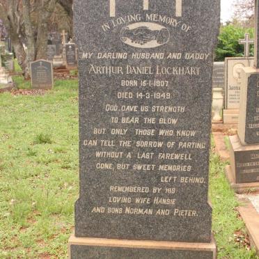 LOCKHART Arthur Daniel 1907-1949
