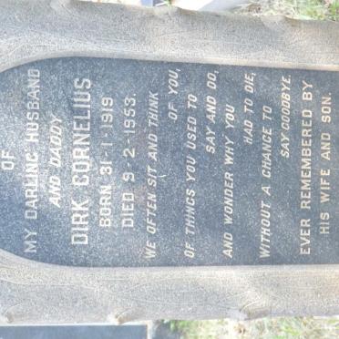 LOURENS Dirk Cornelius 1919-1953