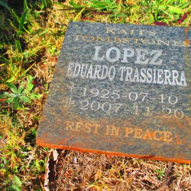 LOPEZ Eduardo Trassierra 1925-2007
