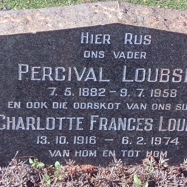 LOUBSER Percival 1882-1958 :: LOUBSER Charlotte Frances 1916-1974