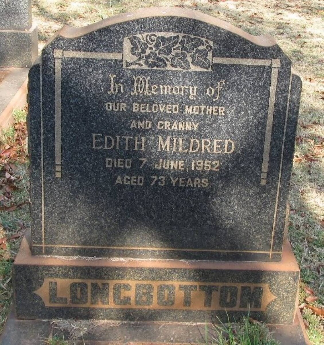 LONGBOTTOM Edith Mildred -1952