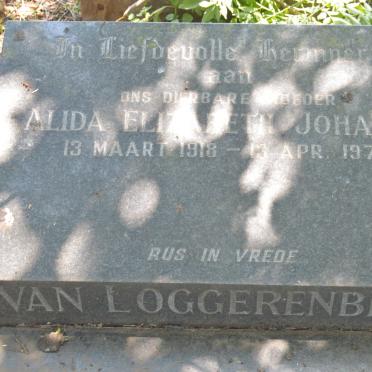 LOGGERENBERG Alida Elizabeth Johanna, van 1918-1974
