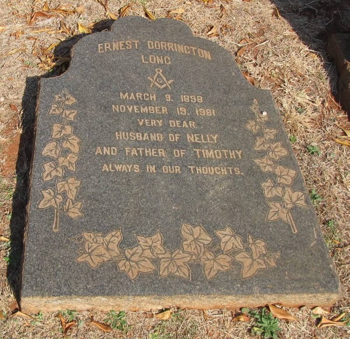 LONG Ernest Dorrington 1898-1961