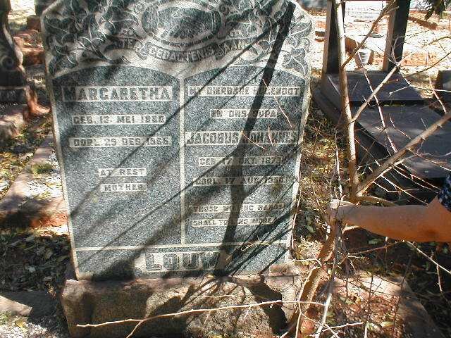 LOUW Jacobus Johannes 1873-1950 &amp; Margaretha 1880-1965