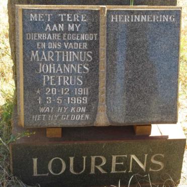 LOURENS Marthinus Johannes Petrus 1911-1969