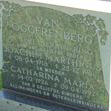 LOGGERENBERG Joachim Marthinus, van 1918-1981 &amp; Catharina Maria 1926-1992