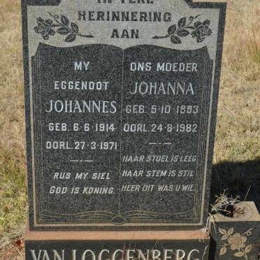 LOGGENBERG Johanna, van 1893-1982 :: VAN LOGGENBERG Johannes 1914-1971