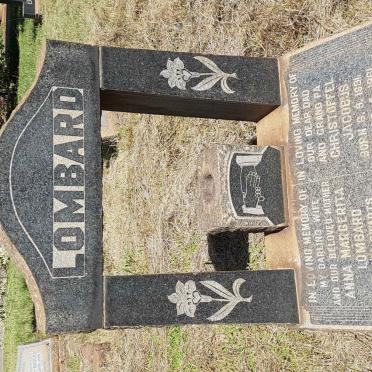 LOMBARD Christoffel Jacobus 1881-1961 &amp; Anna Margerita SWARTS 1881-1956