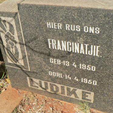 LUDIKE Francinatjie 1950-1950