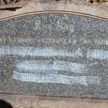 LUBBE Willem Gerhardus 1897-1958