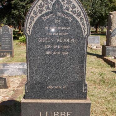 LUBBE Gideon Rudolph 1906-1954