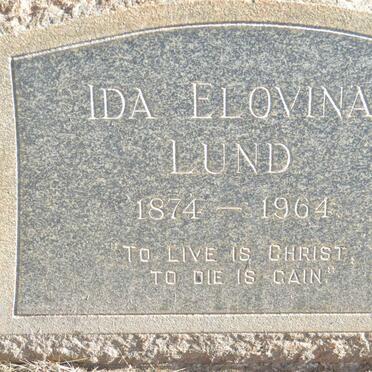LUND Ida Elovina 1874-1964