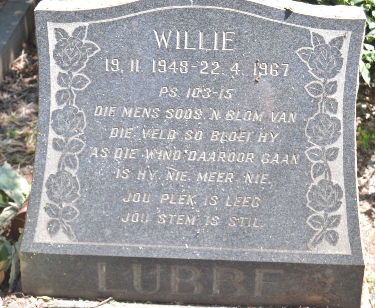 LUBBE Willie 1948-1967