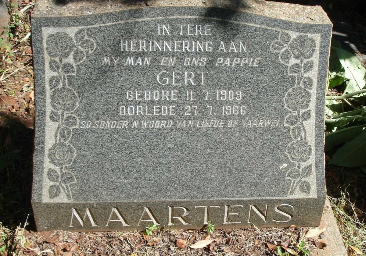 MAARTENS Gert 1909-1966