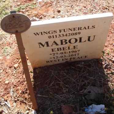 MABOLU Ebele 1967-2017