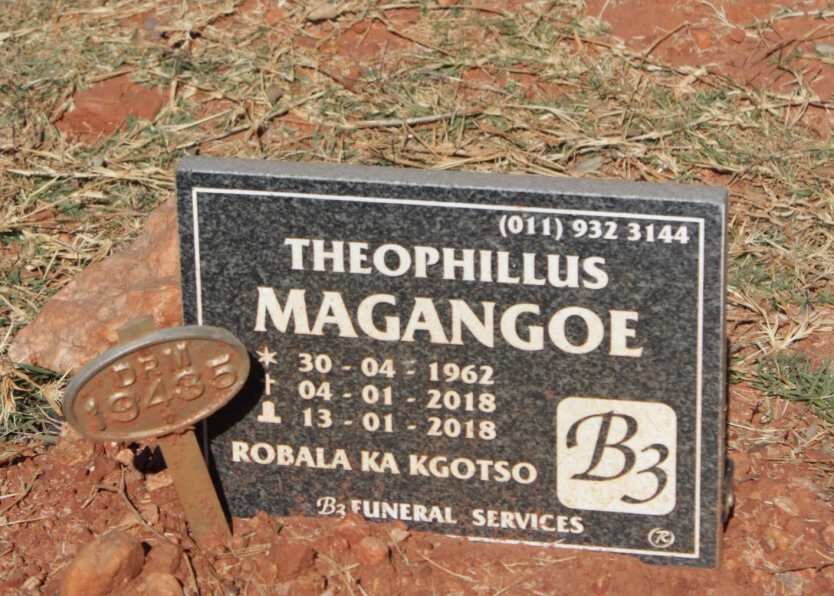 MAGANGOE Theophillus 1962-2018