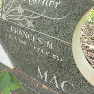 MacGREGOR Hector Graham 1906-1987 &amp; Frances M. 1909-1993