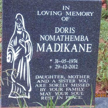 MADIKANE Doris Nomathemba 1974-2012