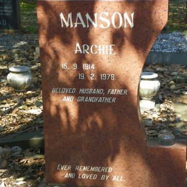 MANSON Archie 1914-1978