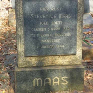MAAS Steventje nee SOET 1860-1944