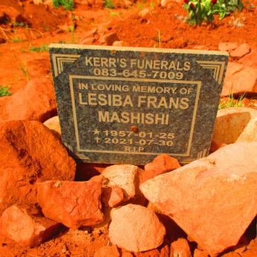 MASHISHI Lesiba Frans 1957-2021