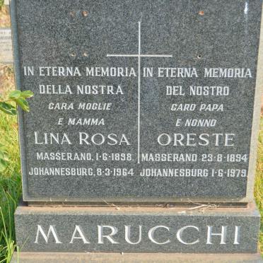MARUCCHI Oreste 1894-1979 &amp; Lina Rosa 1898-1964