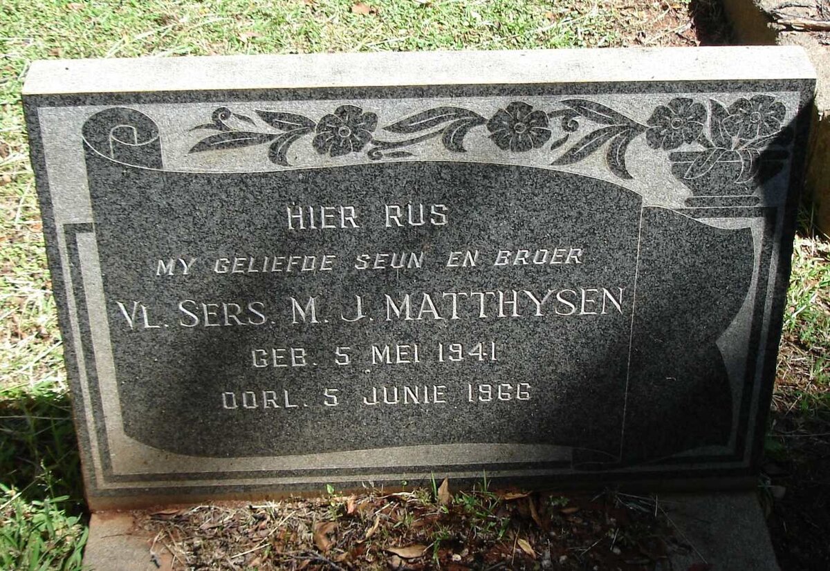 MATTHYSEN M.J 1941-1966