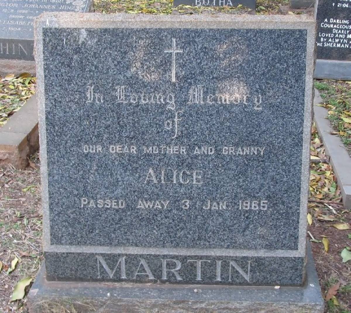 MARTIN Alice -1965