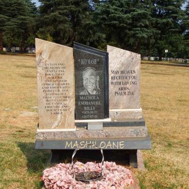 MASHILOANE Mathola Emmanuel Billy 1975-2017