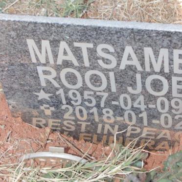 MATSAME Rooi Joe 1957-2018