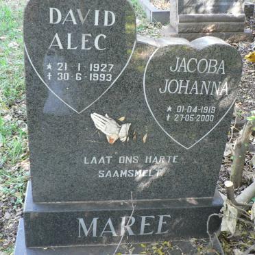MAREE David Alec 1927-1993 &amp; Jacoba Johanna 1919-2000