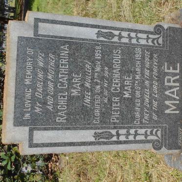 MARE Rachel Catharina nee MULLER -1958 :: MARE Pieter Gerhardus -1956