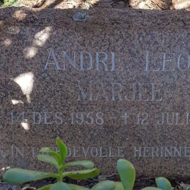 MARJEE Andre Leo 1958-1965