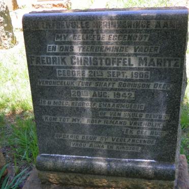 MARITZ Fredrik Christoffel 1906-1942