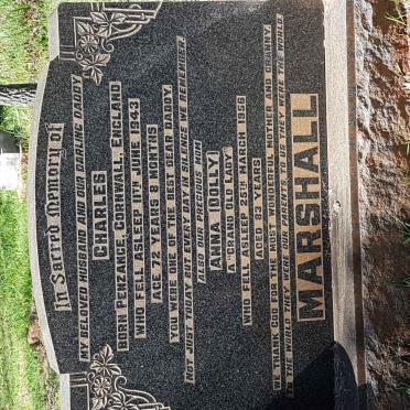 MARSHALL Charles -1943 &amp; Anna -1956