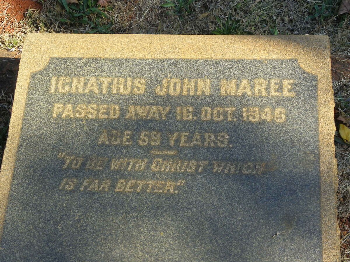 MAREE Ignatius John -1946