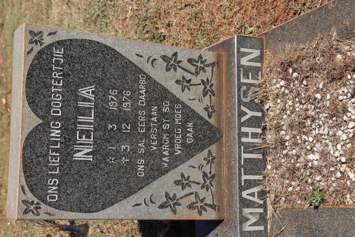 MATTHYSEN Neilia 1976-1976
