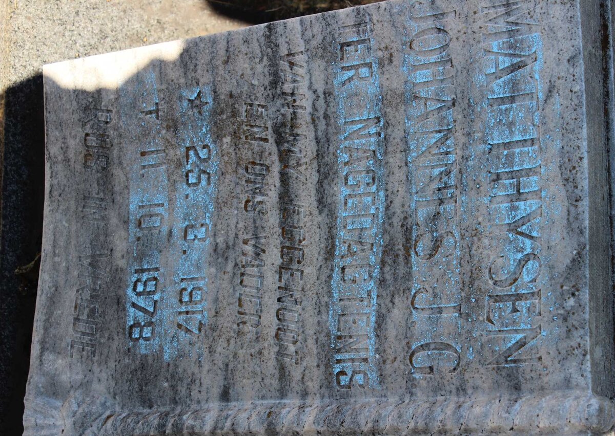 MATTHYSEN Johannes J.G. 1917-1978