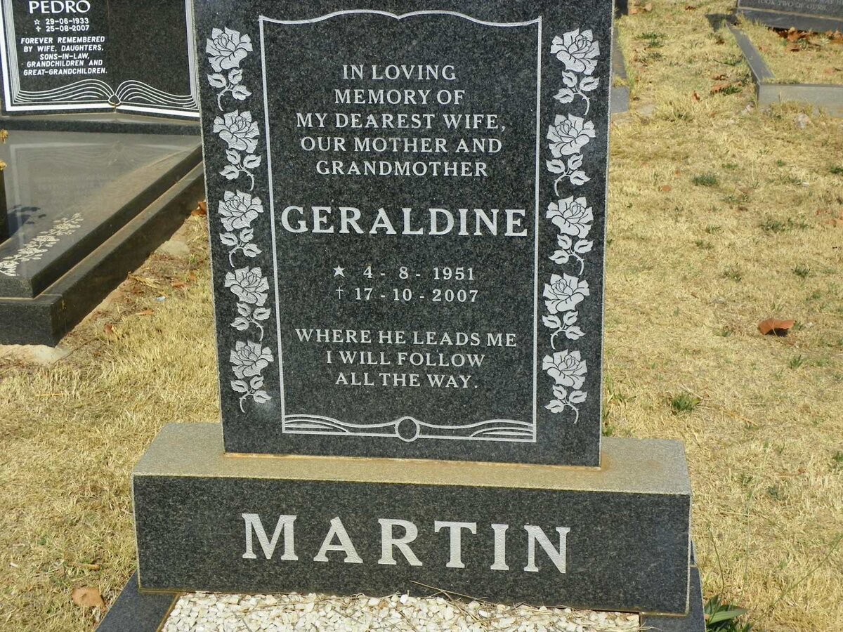 MARTIN Geraldine 1951-2007