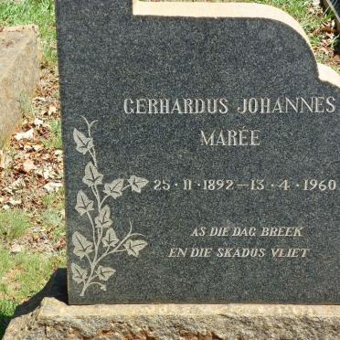 MARÉE Gerhardus Johannes 1892-1960