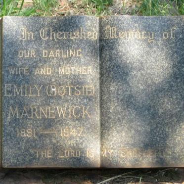 MARNEWICK Emily 1891-1947