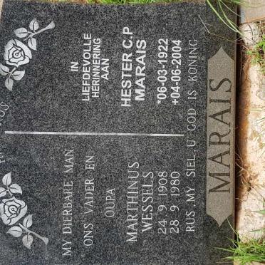 MARAIS Marthinus Wessels 1908-1980 :: MARAIS Hester C.P. 1922-2004
