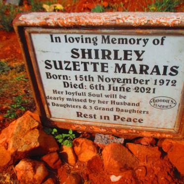 MARAIS Shirley Suzette 1972-2021